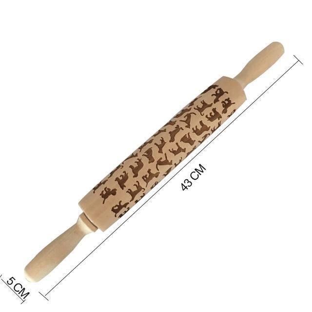 Christmas Embossing Rolling Pin - RAPBLUE