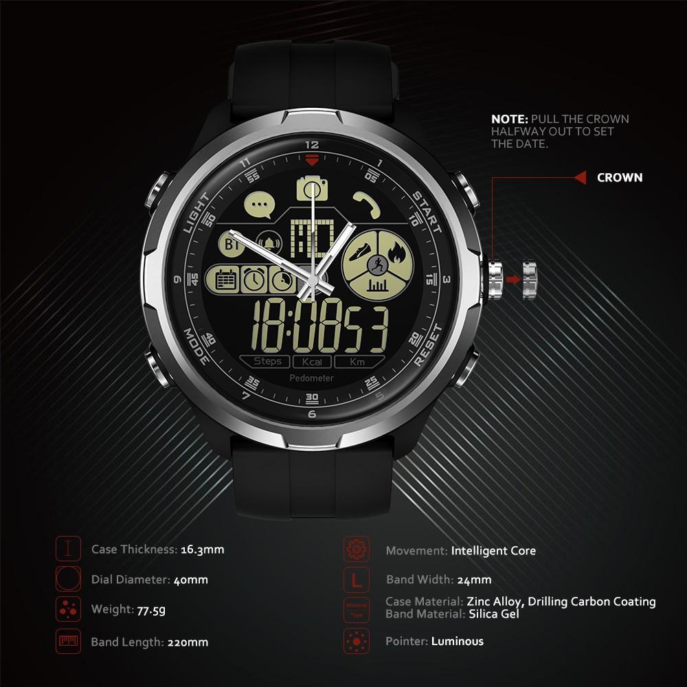 New Rugged Hybrid Smartwatch 50M Waterproof Long Standby 24h All-Weather Monitoring Smart Watch - RAPBLUE