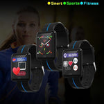 New Smart Sport Watch 1.3 Inch Touch Screen Heart Rate Monitoring Blood Pressure Bracelet For iPhone Android - RAPBLUE