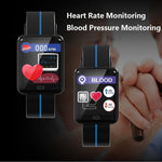 New Smart Sport Watch 1.3 Inch Touch Screen Heart Rate Monitoring Blood Pressure Bracelet For iPhone Android - RAPBLUE