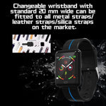 New Smart Sport Watch 1.3 Inch Touch Screen Heart Rate Monitoring Blood Pressure Bracelet For iPhone Android - RAPBLUE