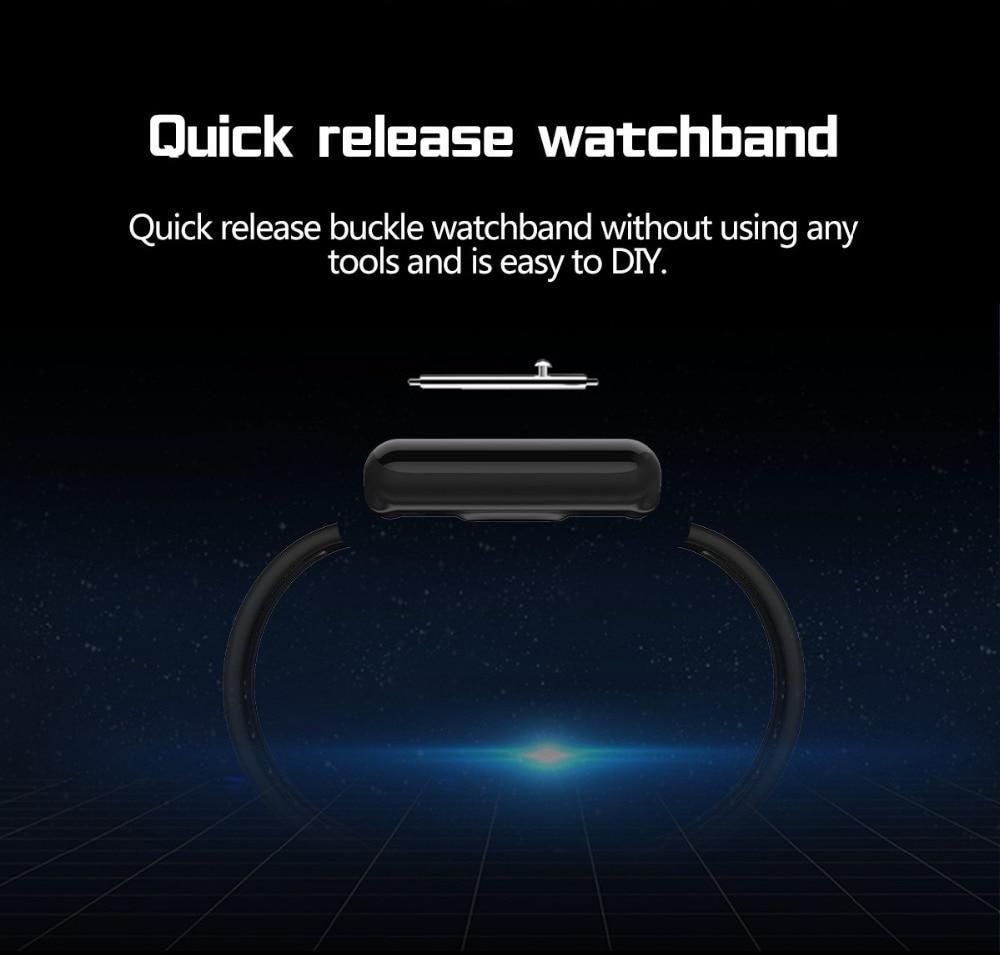 New Smart Sport Watch 1.3 Inch Touch Screen Heart Rate Monitoring Blood Pressure Bracelet For iPhone Android - RAPBLUE