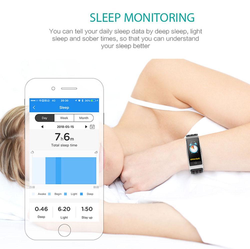 New IP67 Waterproof Smart Bracelet Blood Pressure Fitness Tracker Watch Bracelet For iPhone Android - RAPBLUE