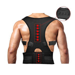 Adjustable Back Posture Corrector Magnetic Therapy Brace Shoulder Back Brace - RAPBLUE