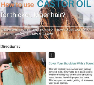 Pure Castor Oil Hair Growth Serum - RAPBLUE