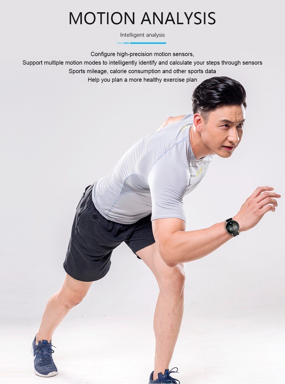 New IP68 Waterproof Bluetooth Fitness Tracker TFT Colour Screen Smartwatch For Android IOS - RAPBLUE