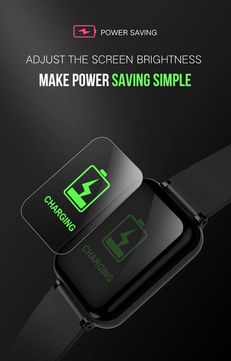 New Waterproof Sport Smartwatch Heart Rate Blood Pressure Monitor Fitness Tracker For iPhone Android - RAPBLUE