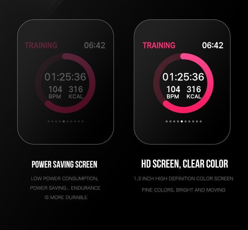 New Waterproof Sport Smartwatch Heart Rate Blood Pressure Monitor Fitness Tracker For iPhone Android - RAPBLUE