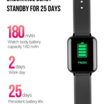 New Waterproof Sport Smartwatch Heart Rate Blood Pressure Monitor Fitness Tracker For iPhone Android - RAPBLUE