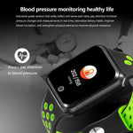 New IP67 Waterproof Sport Fitness Tracker Pedometer Heart Rate Blood Pressure Monitor Smartwatch For iPhone Android - RAPBLUE