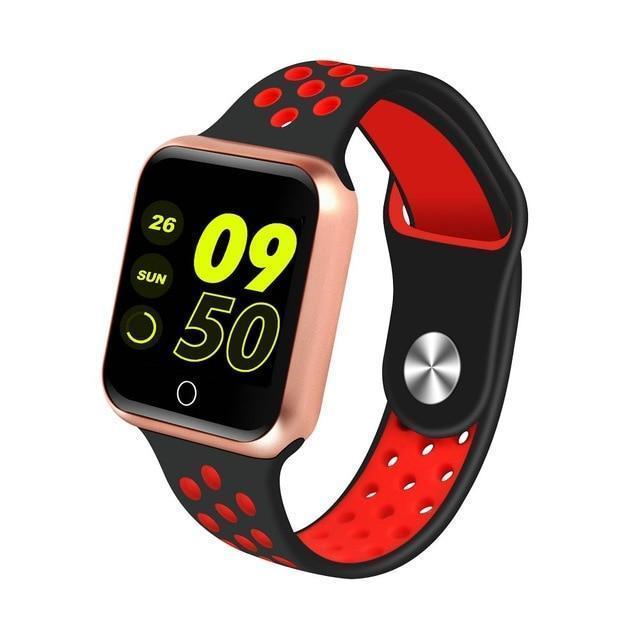 New IP67 Waterproof Sport Fitness Tracker Pedometer Heart Rate Blood Pressure Monitor Smartwatch For iPhone Android - RAPBLUE