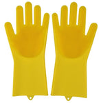 Rubber Scrubber Dish washing and Cleaning Gloves Silicone - RAPBLUE