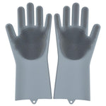 Rubber Scrubber Dish washing and Cleaning Gloves Silicone - RAPBLUE