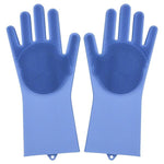 Rubber Scrubber Dish washing and Cleaning Gloves Silicone - RAPBLUE