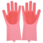 Rubber Scrubber Dish washing and Cleaning Gloves Silicone - RAPBLUE