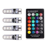 Multi-color Car LED Lights with Remote Control 194 168 501 - RAPBLUE