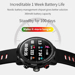 New Smart Watch IP68 Waterproof Multi-Sport Mode Heart Rate Monitoring Weather Forecast Smartwatch - RAPBLUE