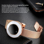 New Lady Smart Bracelet Watch IP68 Waterproof Steel Strap Heart Rate Blood Pressure Tracker Smart Watch For iPhone Android - RAPBLUE