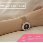 New Lady Smart Bracelet Watch IP68 Waterproof Steel Strap Heart Rate Blood Pressure Tracker Smart Watch For iPhone Android - RAPBLUE