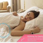 New Lady Smart Bracelet Watch IP68 Waterproof Steel Strap Heart Rate Blood Pressure Tracker Smart Watch For iPhone Android - RAPBLUE