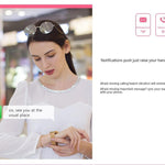 New Lady Smart Bracelet Watch IP68 Waterproof Steel Strap Heart Rate Blood Pressure Tracker Smart Watch For iPhone Android - RAPBLUE