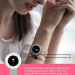 New Lady Smart Bracelet Watch IP68 Waterproof Steel Strap Heart Rate Blood Pressure Tracker Smart Watch For iPhone Android - RAPBLUE