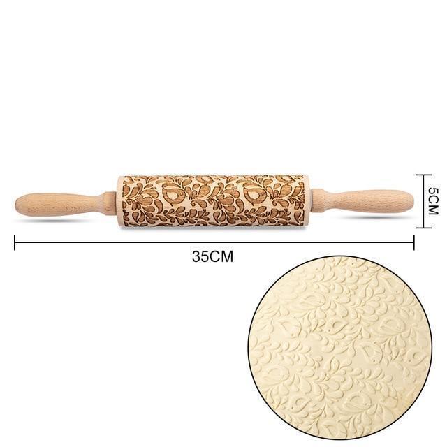 Christmas Embossing Rolling Pin - RAPBLUE