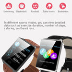 New Smart Watch With Blood Pressure Heart Rate Monitor Sports Fitness Tracker Men Smartwatch For Android iPhones - RAPBLUE