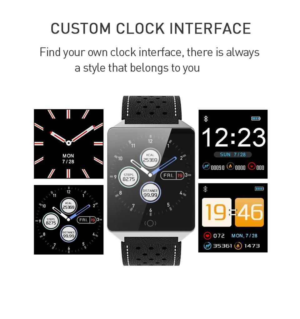 New Smart Watch With Blood Pressure Heart Rate Monitor Sports Fitness Tracker Men Smartwatch For Android iPhones - RAPBLUE