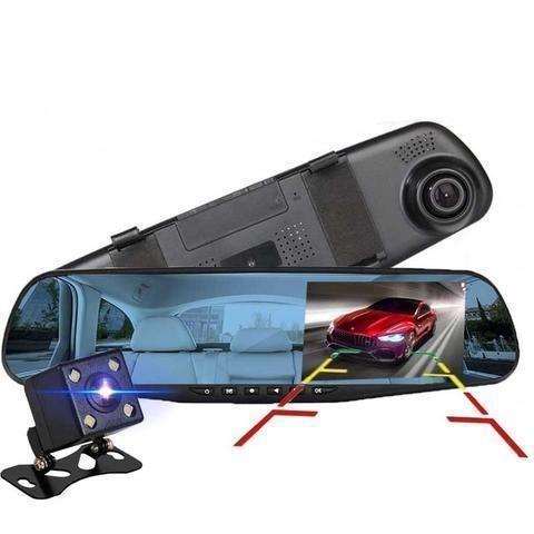 DUAL LENS DASH CAM VEHICLE FRONT REAR HD 1080P VIDEO RECORDER - RAPBLUE