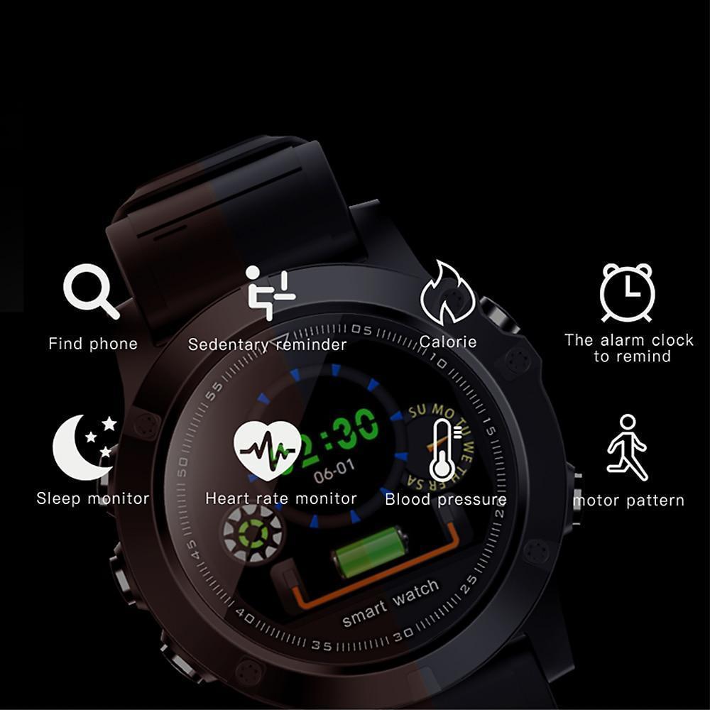 New Smart Watch Blood Pressure Heart Rate Monitor Steps Sleep Tracker Stopwatch Sport Smartwatch for iPhone Android - RAPBLUE