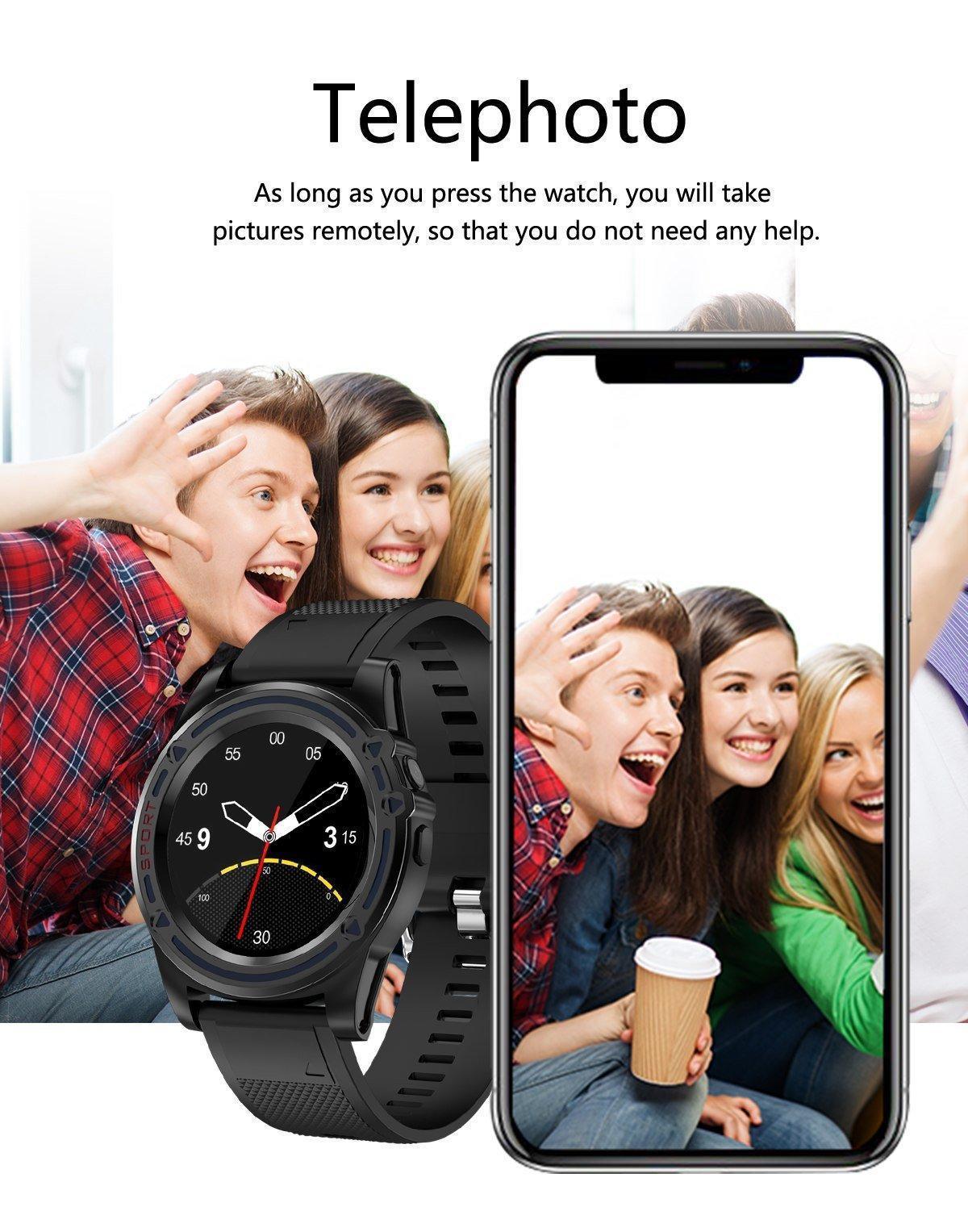 New Smart Sport Watch Fitness Tracker Camera Music Bluetooth Steps Calorie Distance Activity Tracker - RAPBLUE