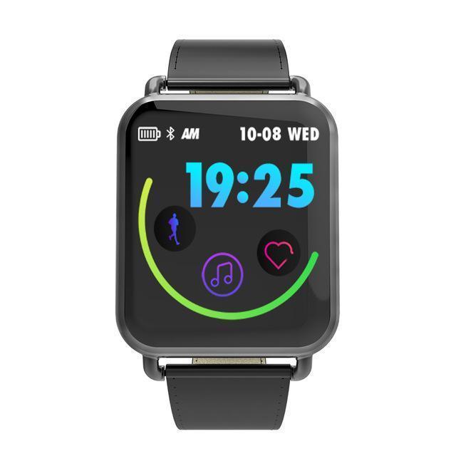 New IP67 Waterproof Dynamic Blood Oxygen Pressure Pedometer Fitness Tracker Heart Rate Smartwatch For Android iPhones - RAPBLUE