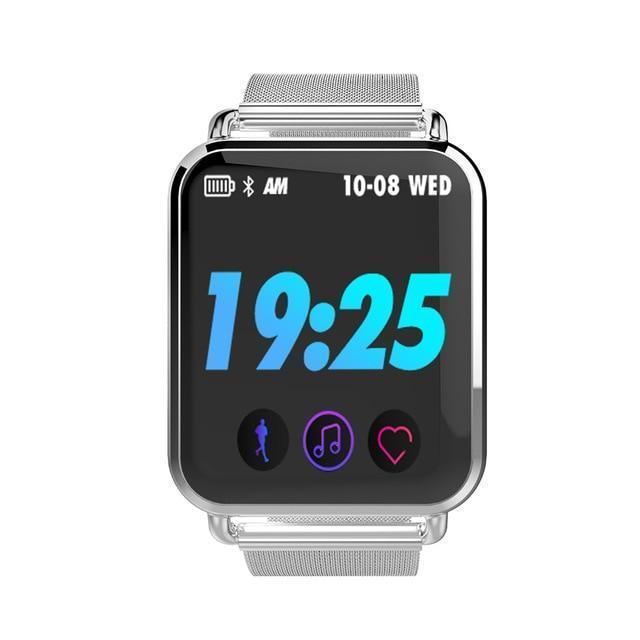 New IP67 Waterproof Dynamic Blood Oxygen Pressure Pedometer Fitness Tracker Heart Rate Smartwatch For Android iPhones - RAPBLUE