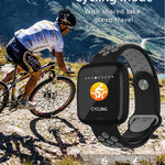 New Smart Watch Waterproof Blood Pressure Heart Rate Monitor Pedometer Cycling Mode Fitness Bracelet Band for IOS Androids - RAPBLUE