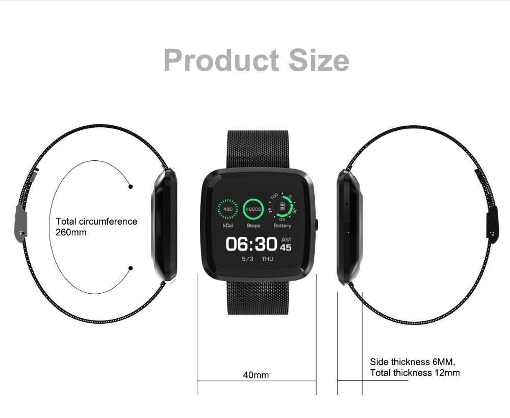 New IP67 Waterproof Smart Watch Heart Rate Blood Pressure Monitor Fitness Tracker For Men Women - RAPBLUE