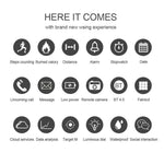 New Professional Sport Smart Watch Men IP68 Waterproof 1.24 Inch Display Smartwatch For Android IOS - RAPBLUE