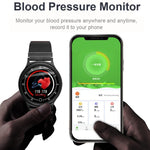 New Smart Watch Men Metal Strap IP68 Waterproof Heart Rate Blood Pressure Monitor SNS Notifications Smartwatch - RAPBLUE