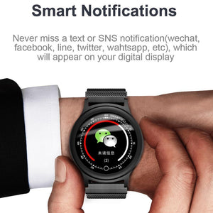 New Smart Watch Men Metal Strap IP68 Waterproof Heart Rate Blood Pressure Monitor SNS Notifications Smartwatch - RAPBLUE