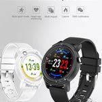 Full HD IPS Circular Screen Band Heart Rate Monitor Sport Mode Fitness Tracker Smart Watch - RAPBLUE