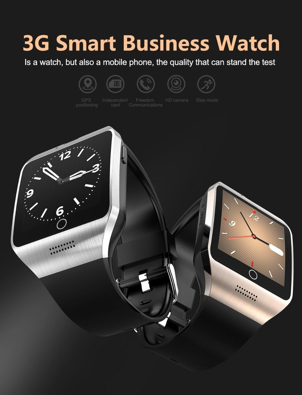 Business-Ready WIFI Bluetooth Mobile Smart Watch Multi-Face Smartwatch For Android iPhones - RAPBLUE