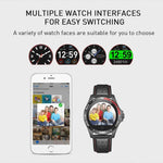 New Leather Band Smart Watch With Heart Rate Sleep Monitor Fitness Tracker Blood Pressure Smartwatch For iPhone Android - RAPBLUE