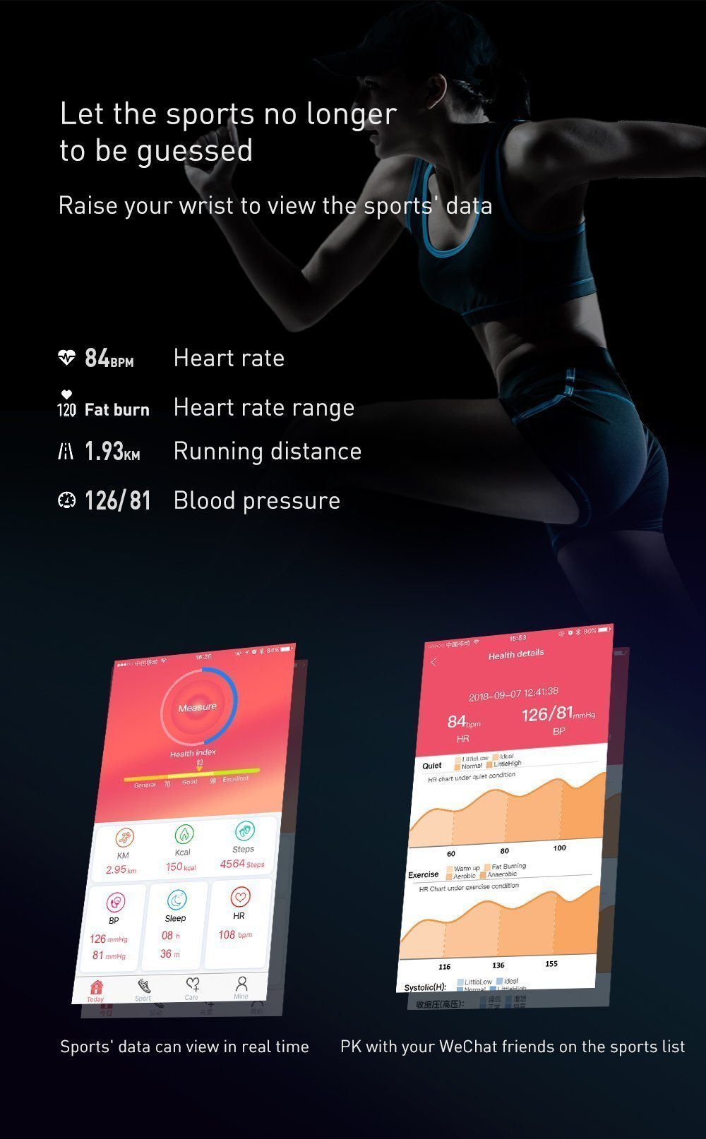 New Leather Band Smart Watch With Heart Rate Sleep Monitor Fitness Tracker Blood Pressure Smartwatch For iPhone Android - RAPBLUE