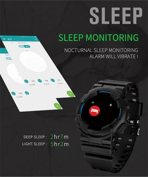 New Smart Watch IP68 Fitness Tracker Blood Pressure/Heart Rate Monitor Bluetooth Outdoor Waterproof Smartwatch - RAPBLUE