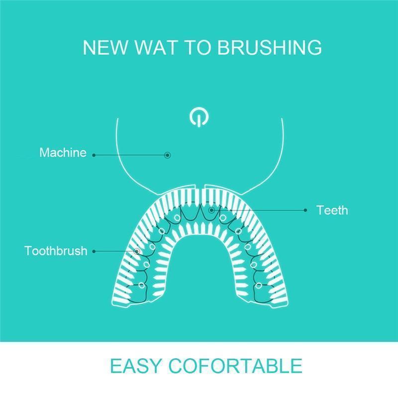 360 Degrees Intelligent Automatic Sonic Electric Toothbrush - RAPBLUE