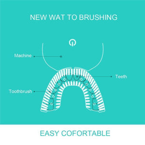 360 Degrees Intelligent Automatic Sonic Electric Toothbrush - RAPBLUE