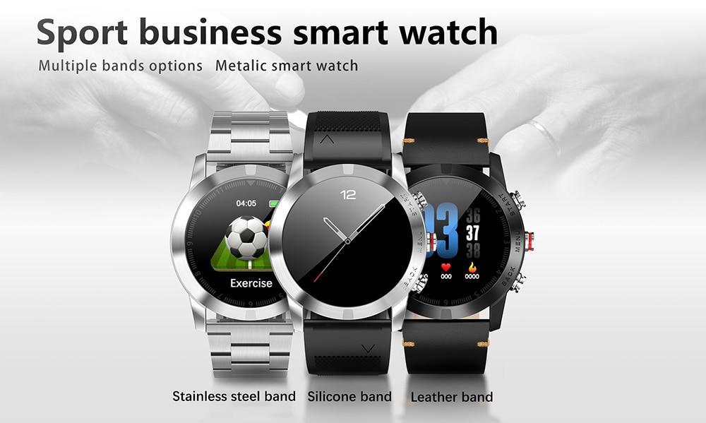 New Smart Watch 1.3'' IP68 Waterproof Bluetooth 4.2 Smartwatch Heart Rate Monitoring Compass Sport Watch For Android iOS - RAPBLUE