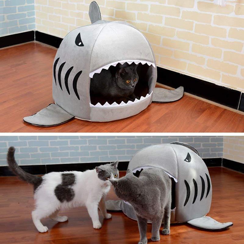 Shark Dog Beds Cat Cave Bed Pet House - RAPBLUE