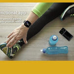 New Metallic Bluetooth Waterproof Wristband Sport Heart Rate Monitor Smartwatch For Android IOS - RAPBLUE