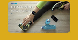 New Metallic Bluetooth Waterproof Wristband Sport Heart Rate Monitor Smartwatch For Android IOS - RAPBLUE